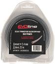 Леска EVOline Duo Power 2,4 мм, 20 м, с насечками