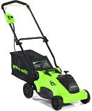 Газонокосилка аккумуляторная GreenWorks GD40LM16X без АКБ  и ЗУ (PRC, BL 40В, 41 см, пластик, мульчирование, 45 л, 13.2 кг, снято с производства)