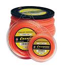 Леска триммерная Champion Twisted Square 2,4 мм., мононить, витой квадрат, 450 м. + нож для корда