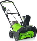 Снегоуборщик аккумуляторный GreenWorks GD60PST без АКБ и ЗУ (PRC, BL 60В, ширина 51 см, LED фара, 15 кг)