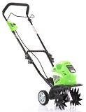 Аккумуляторный культиватор GreenWorks G40TL с АКБ 4 А/ч и ЗУ (PRC, 40В, 26 см, 12 кг)