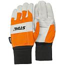 Перчатки Stihl FUNCTION Protect MS (Economy) S/8 с защитой от прорезания (воловья кожа/текстиль)