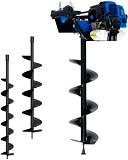 Бензобур / мотобур Haitec HT-MB162-3 + шнеки 10 / 15 / 20 см. (PRC, 62 куб.см., 3,5 л.с., 16,7 кг.)