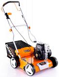 Вертикуттер - аэратор бензиновый Daewoo DSC 4000 MY2023 (PRC, 40 см, 160 куб.см., 2 вала: ножи + пружины,  55 л., 31 кг)